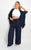 Drawstring Gathered Waist Wide Leg Trouser