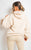 Fall Winter Oversized Ruched Sleeves Hoodie