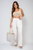 Drawstring Waist Wide Leg Trousers