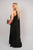 Sleeveless Beaded Halter Neck Maxi Dress with Tiered Hem