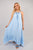 Sleeveless Beaded Halter Neck Maxi Dress with Tiered Hem