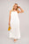 Sleeveless Beaded Halter Neck Maxi Dress with Tiered Hem