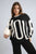 Amour Graphic Long Sleeve Knitted Jumper