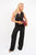 V Neck Sleeveless with Pocket Detail Top and Wide Leg Trousers Co-ord Set