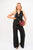 V Neck Sleeveless with Pocket Detail Top and Wide Leg Trousers Co-ord Set