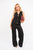 V Neck Sleeveless with Pocket Detail Top and Wide Leg Trousers Co-ord Set