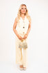 V Neck Sleeveless with Pocket Detail Top and Wide Leg Trousers Co-ord Set
