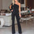 Creative Women One Shoulder Asymmetric Women Clothing Jumpsuit