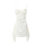 Ivory Satin Mini Dress With Drape Detail