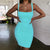 Multi-Colour Bodycon Slinky Dress