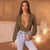 Deep V-neck Long Sleeve Bodysuit
