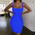 Multi-Colour Bodycon Slinky Dress