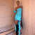 3D Mesh Sheer Ruffle Dress With Rosette