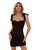 Lace-up Bow Suspenders Bodycon Dress