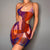 Digital Printed Cutout Sling Sheath Dress