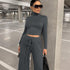 Long Sleeved Turtleneck Two Piece Casual Set