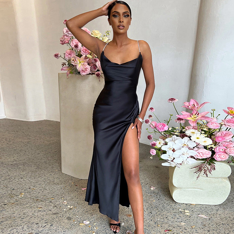 Backless Slim Fit High Split Evening Dress The Alley Online Backless Slim Fit High Split Evening Dress The Alley Online