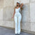 Casual White Flared Leg Jumpsuit